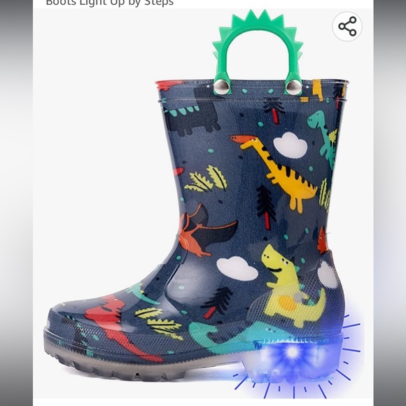 Other - Dinosaur rain boots kids size 1 NWOT
